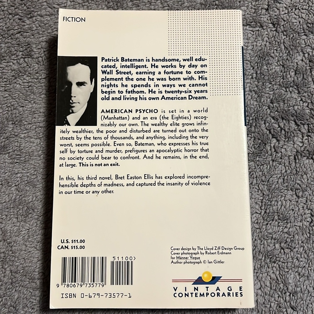 American Psycho by Bret Easton Ellis - Picture 2 of 4